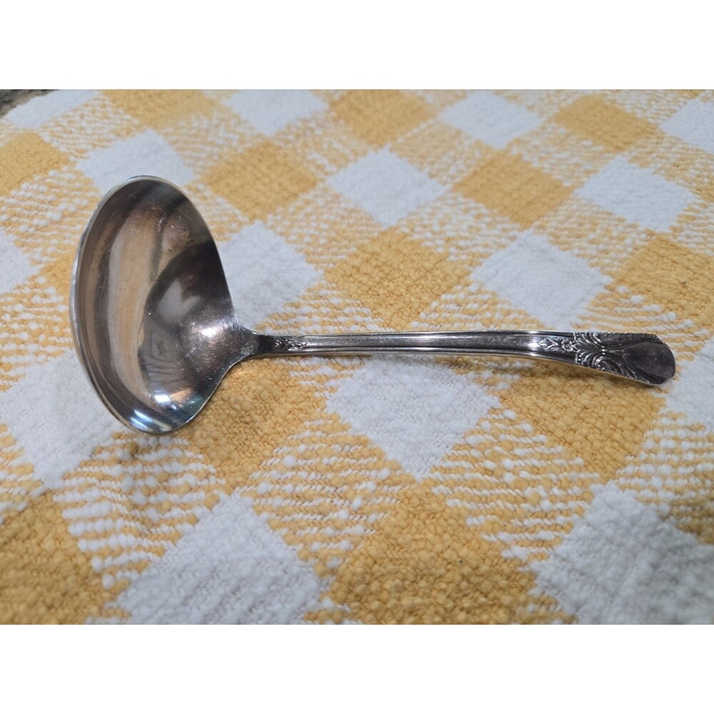 Silverplate Vintage Wm Rogers Sauce Ladle Cotillion Pattern